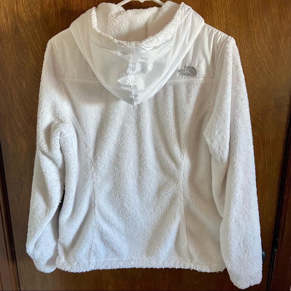 The North Face Fleece Hooded Jacket - White - Medium